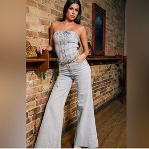 AKIRA Stylish Strapless Jumpsuit